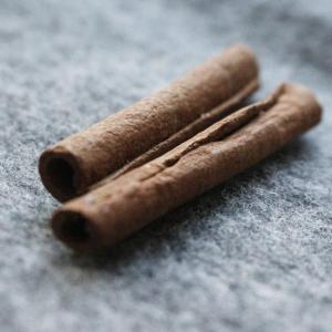 Two pieces of cinnamon sticks