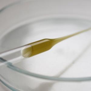 Oil in a pipette