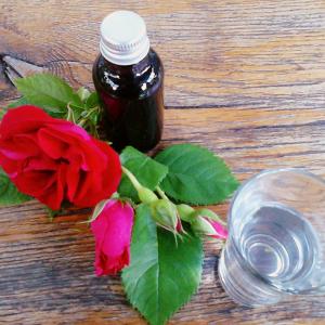 Homemade Dog-rose distillate